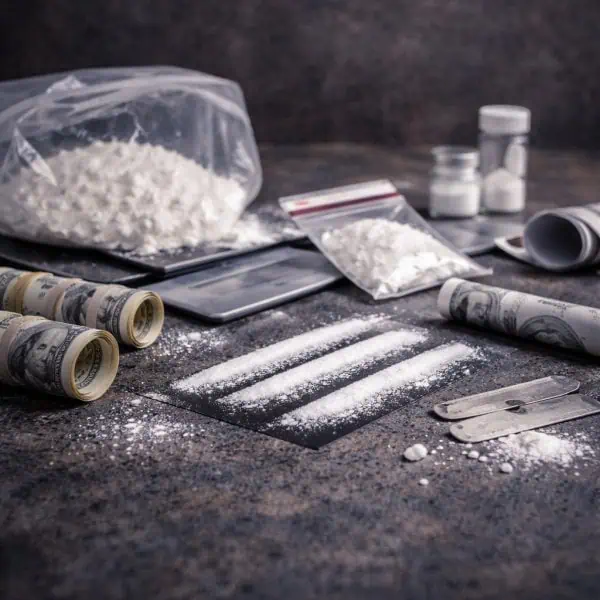 cocaine addiction and substance use concept