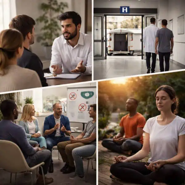 different types of drug rehab programs illustration