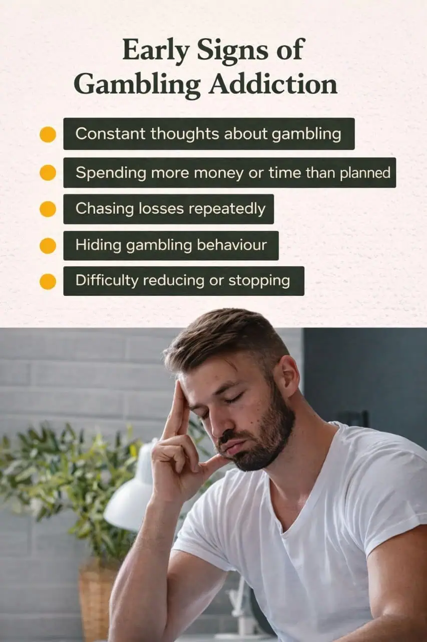 common behaviours linked to gambling addiction