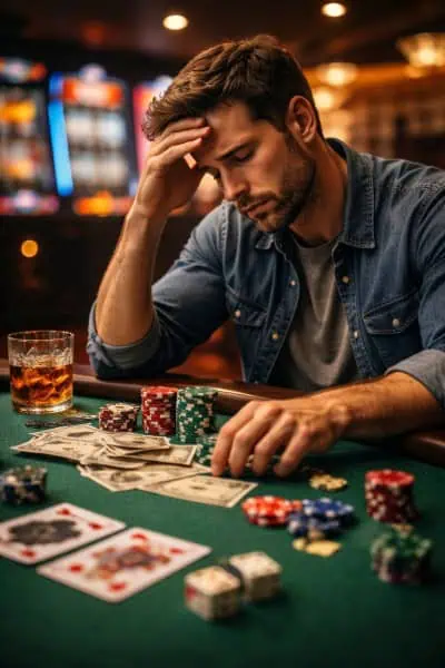 gambling addiction concept and behavioural patterns