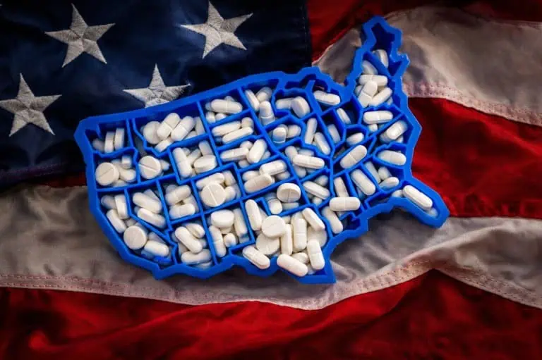 prescription drug use and dependency concept