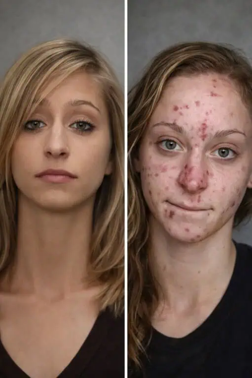 before and after effects of meth addiction on skin and appearance