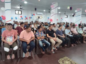 Patients attending a group recovery event at Live Life Rehab nasha mukti kendra in Nadiad