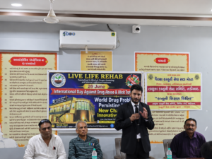Speaker at the 26 June International Day Against Drug Abuse programme organised by Live Life Rehab